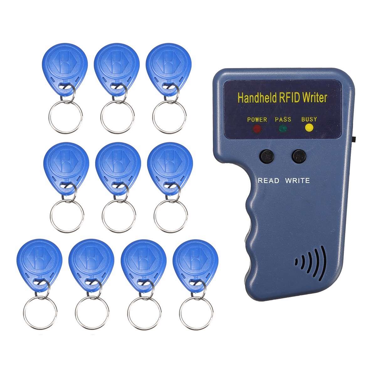 Handheld 125KHz RFID Copier/Writer/Readers/Duplicator with 10Pcs ID Tags MC
