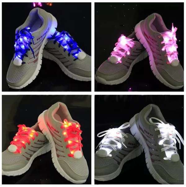 1 PC LED Lighting Shoelace Colorful Shoes Light Roller Skates Shoelace LED Ligh