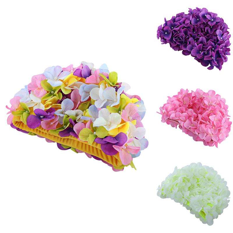 Flowers Design Cap Delicate Personalized Three-dimensional Petal Swimming Caps