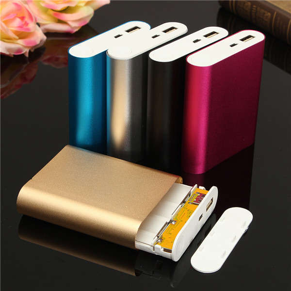 DIY 4*18650 Battery Power Bank Charger Box For iPhone Smartphone