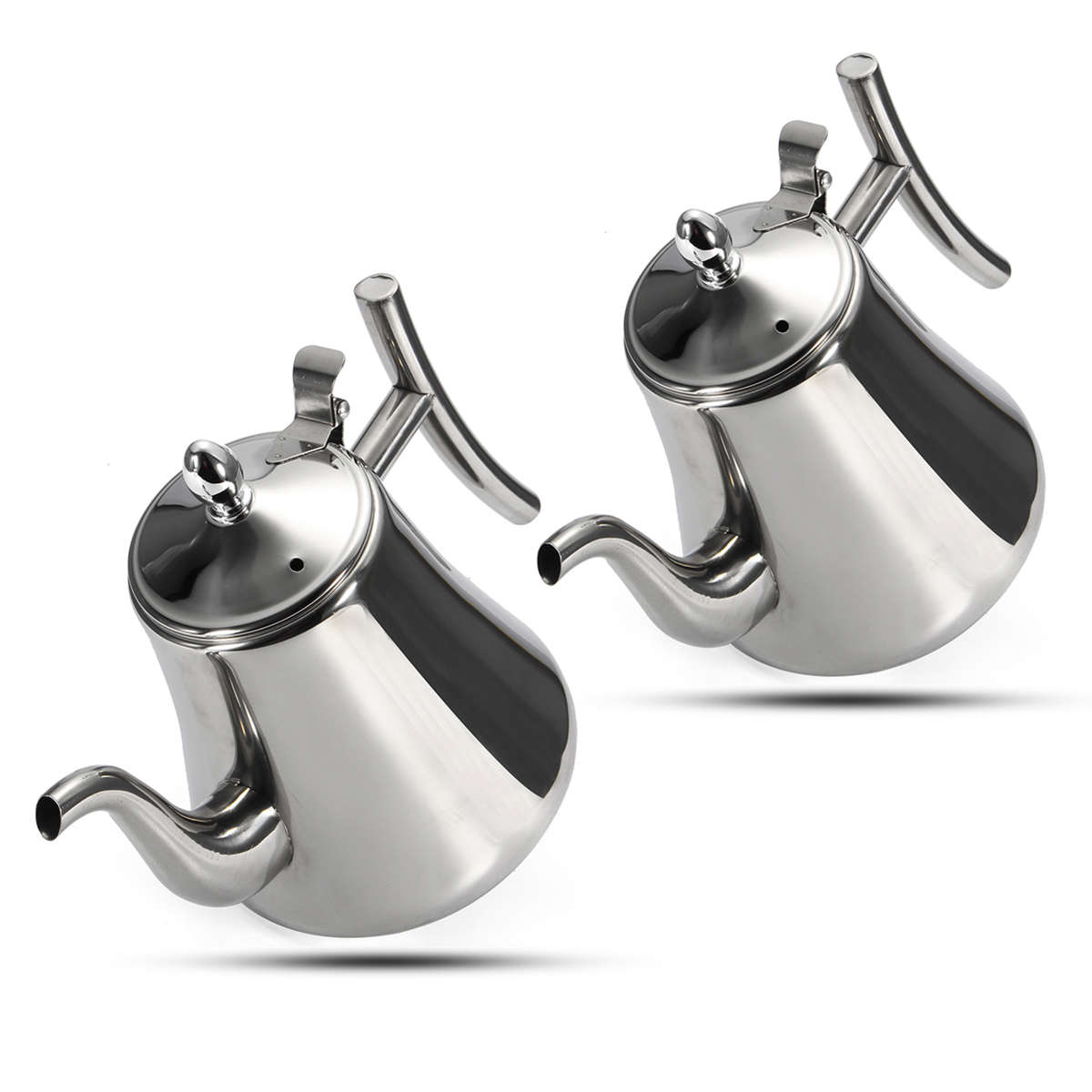 1L/1.5L Stainless Steel Kitchen Tea Pot Coffee Pot Water Kettle WithTea Infuser