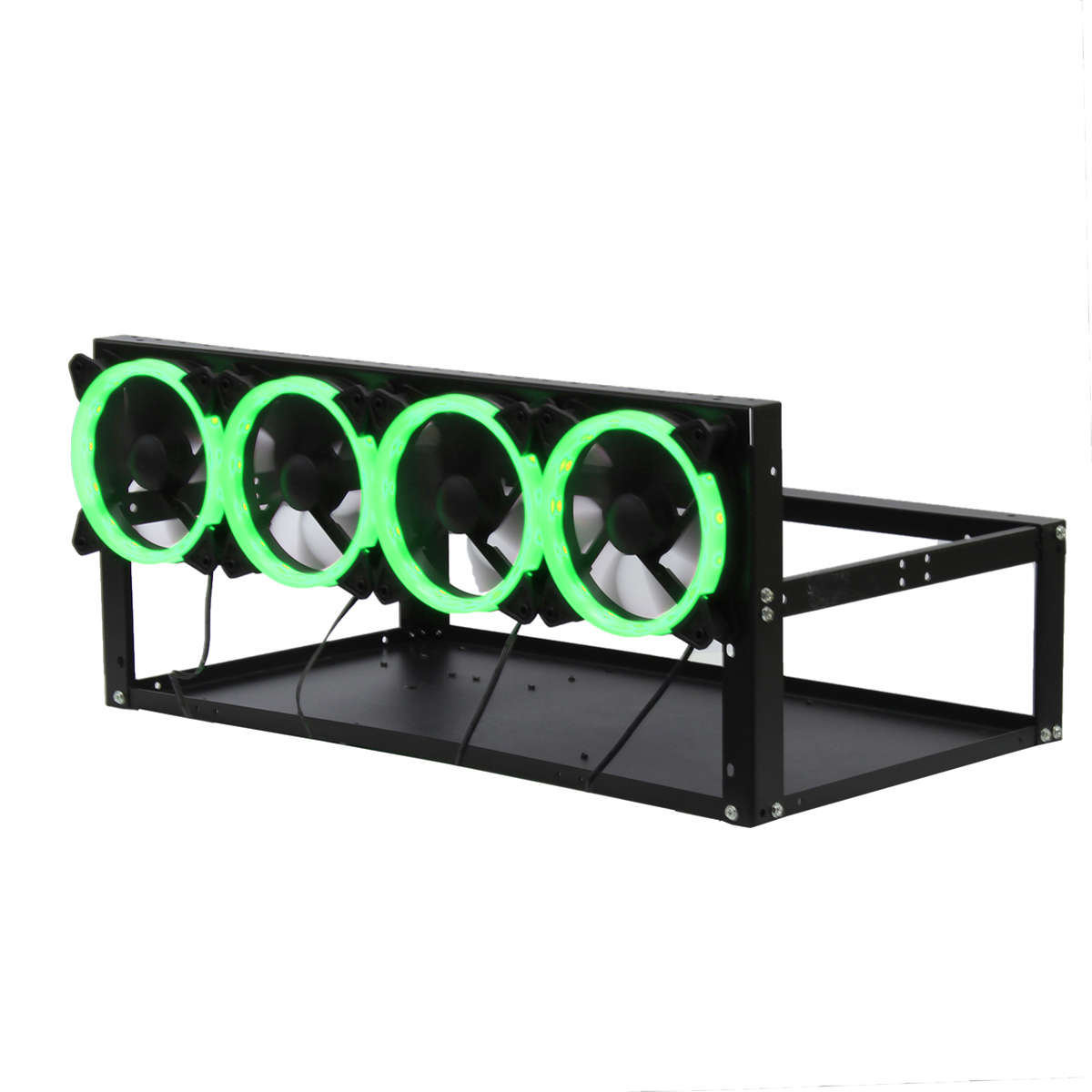 6 GPU Open Air Frame Mining Rig Aluminum Stackable Case Mining Machine Frame Wi