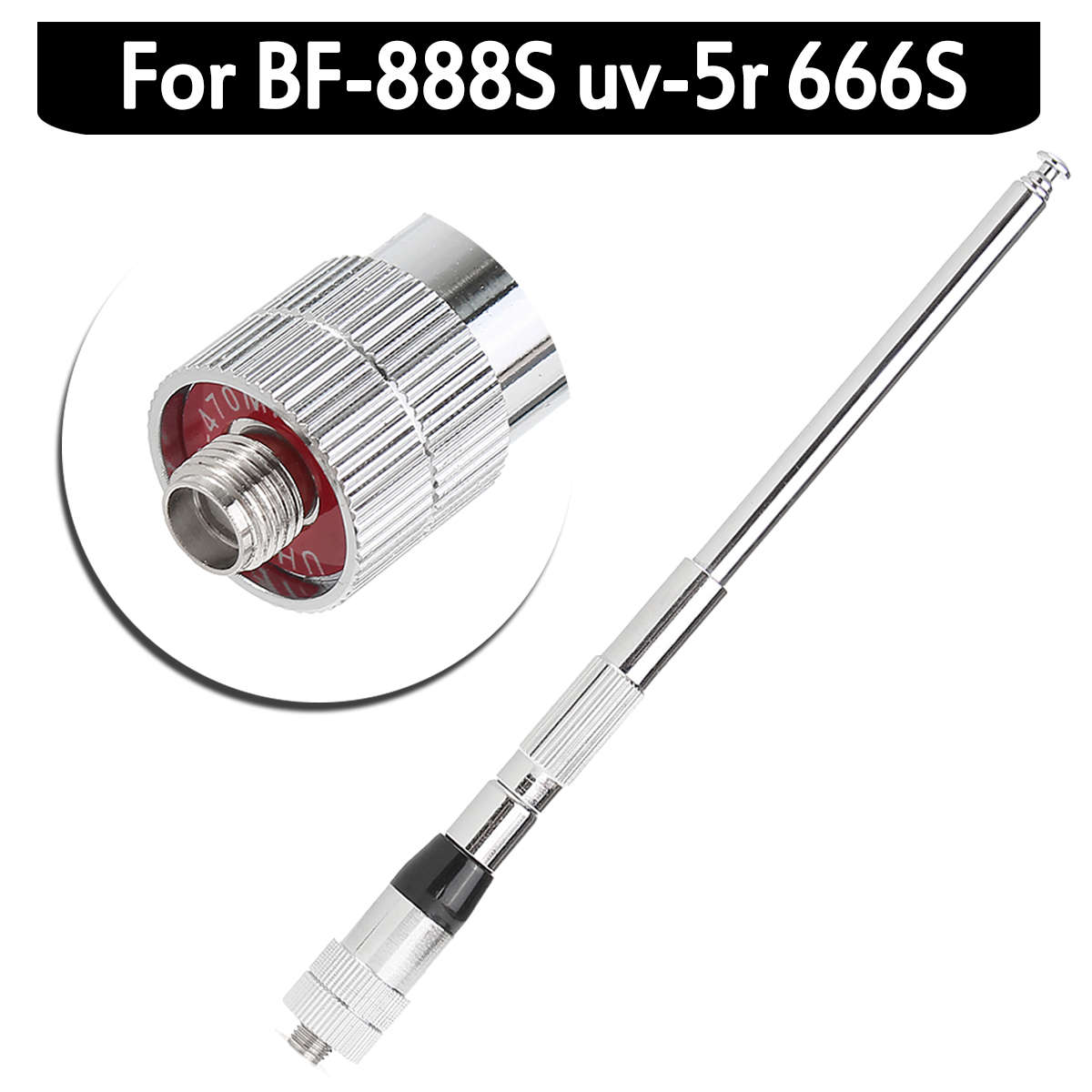 SMA-Female Dual Band High Gain Antenna for BF-888S UV-5R 666S Walkie Talkie