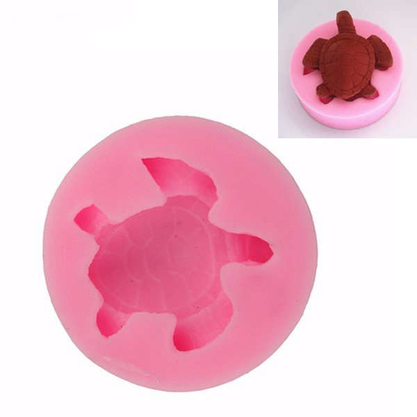 KCASA 3D Turtle Silicone Fondant Mold Chocolate Polymer Clay Mould