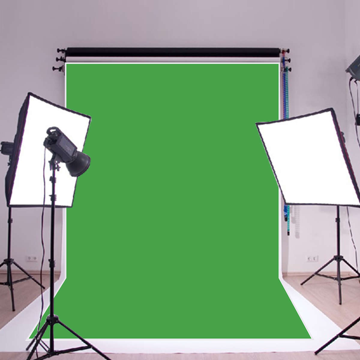 7X5FT Chromakey Green Photo Photography Backdrop Background Canvas Studio Props