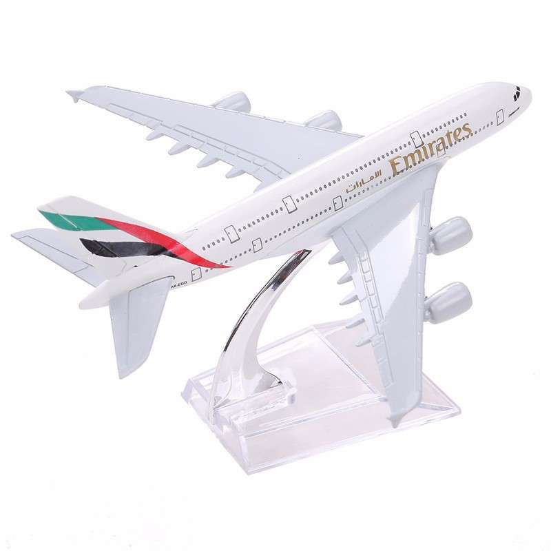 Brand New Airbus380 Emirates Airlines A-380 Aircraft Aeroplan 16cm Diecast Model