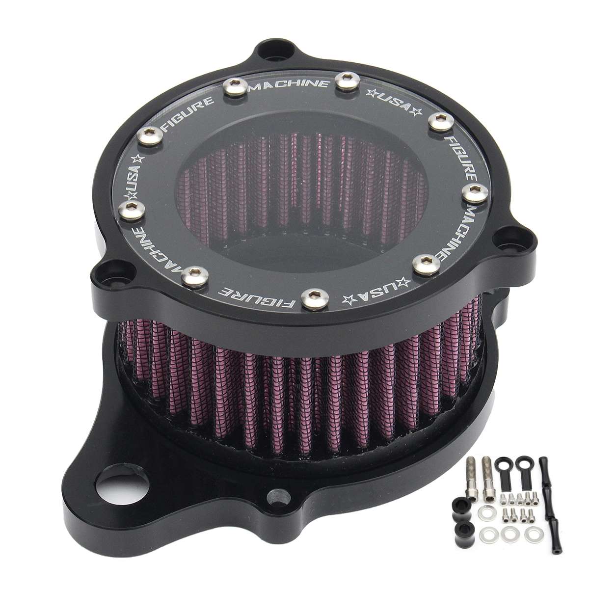 Air Cleaner Intake Filter Aluminum For Harley Davidson XL883 1200 2004-2015