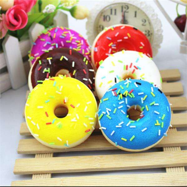 2.5*7CM Random Squishy Simulation French Donuts Slow Rising Squishy Fun Toys De