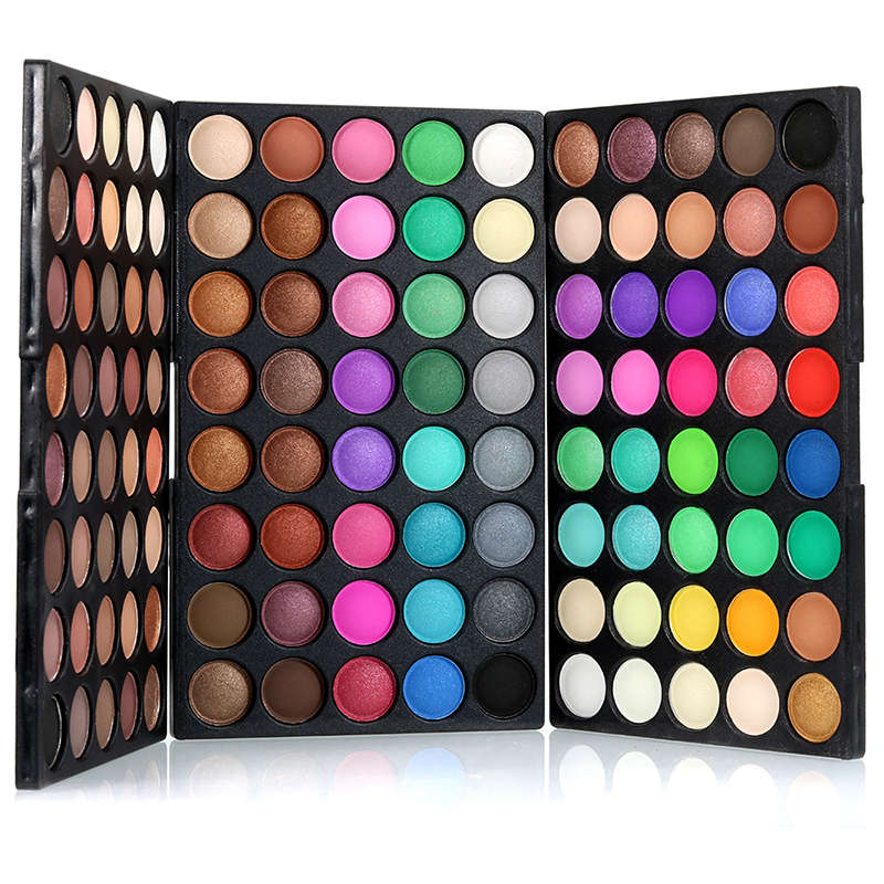 POPFEEL 120 Colors Mini Eyeshadow Palette Set Kit Matte Glitter Shimmer Cosmeti