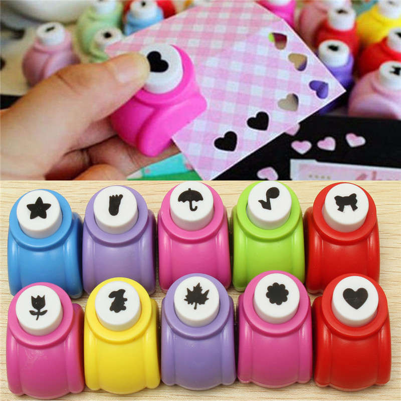 Mini Paper Craft Punch Perforate Album Scrapbooking Tool 10 Patterns
