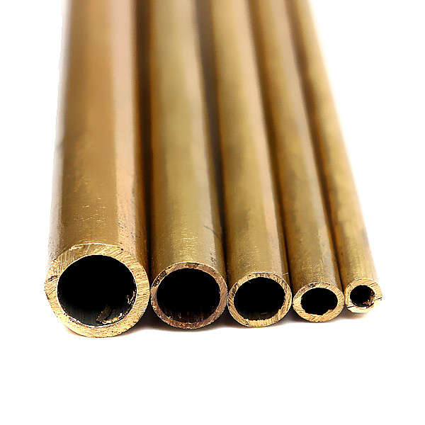 2-6mm Diameter Round Brass Tubes for Model building Craft 300mm Long Brass Tube
