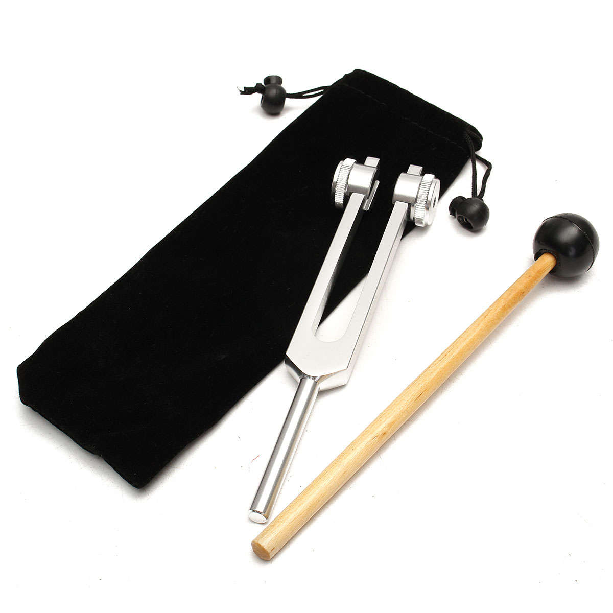 Hearing Diagnostic Aluminum Tuning Fork Chakra Hammer Ball 256HZ Set Kit
