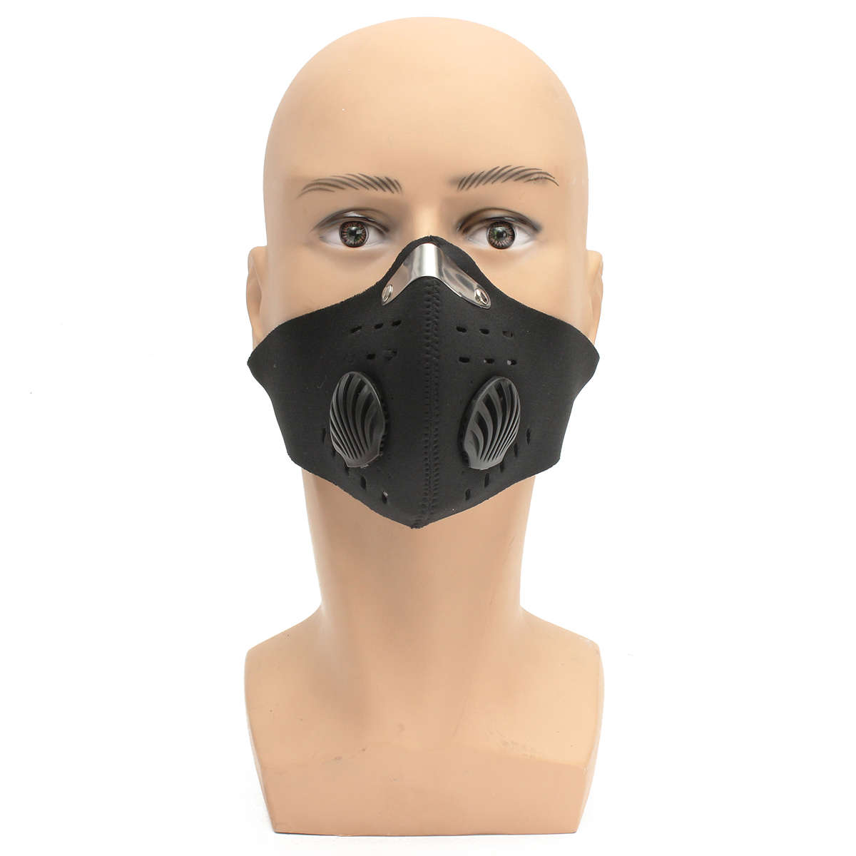 Motorcycle Racing PM2.5 Gas Protection Filter Respirator Dust Face Mask Head
