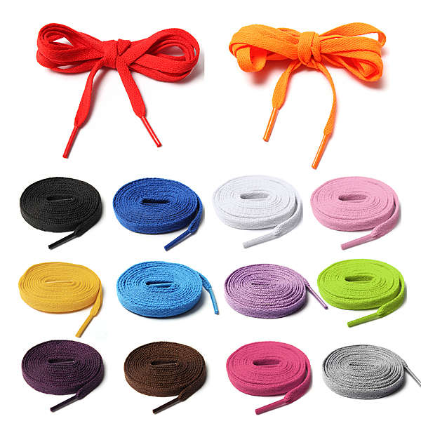 14 Kinds Of Colourful Athletic Shoelaces For Sport Sneakers Flats
