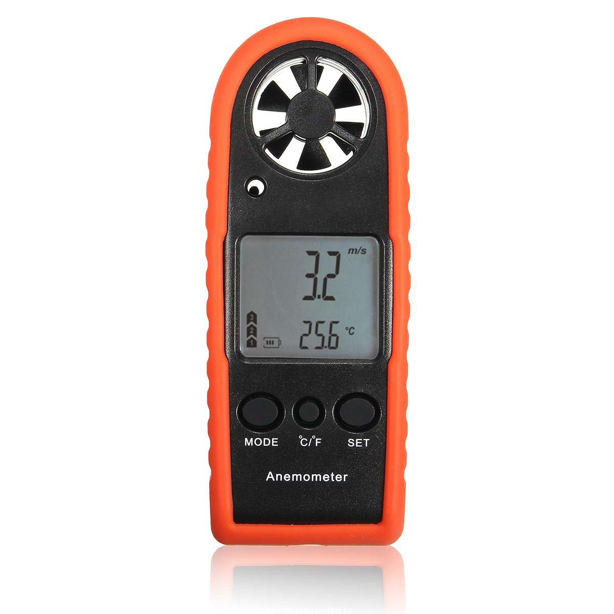 HT-383 Mini Digital LCD Anemometer Wind Speed Meter Tester Air Temperature Gauge
