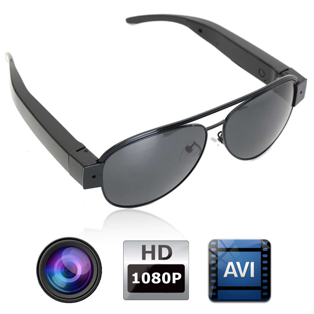 1080P Mini Hidden DV DVR Video Camera Camcorder Eyewear Glasses Sunglasses