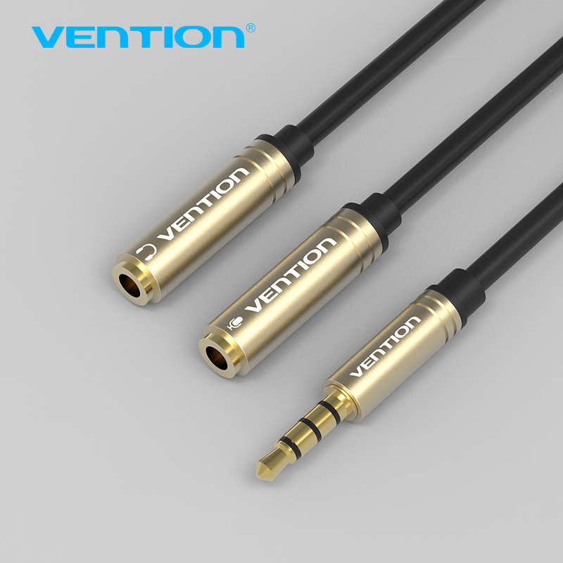 Vention 3.5 mm Jack 0.98ft Male to Female Mic Headphone Splitter Extension Audi