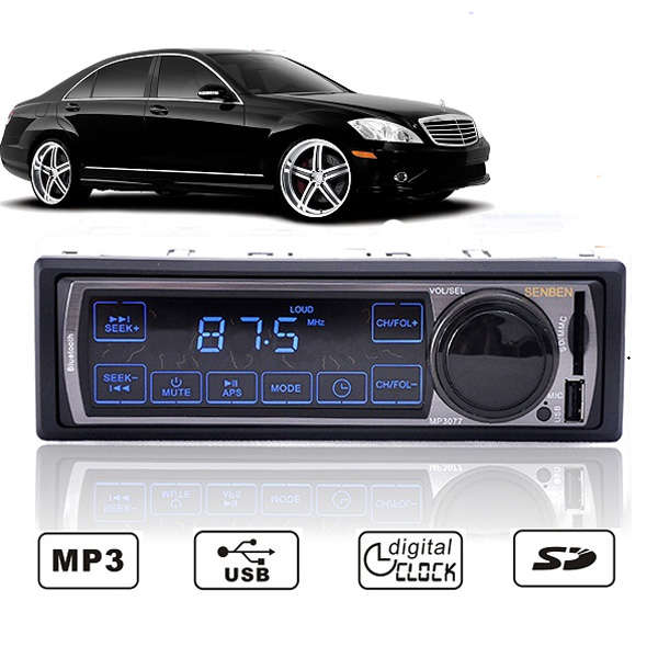 Car Touch Bluetooth 1-Din Stereo Radio MP3 USB/SD AUX Player
