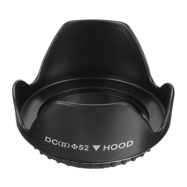 Universal DCII 52mm Screw Mount Flower Lens Hood For Canon Nikon DSLR Digital C