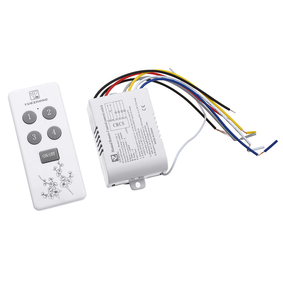 220V 50HZ Four-way Lamps Switch Remote Control Switch