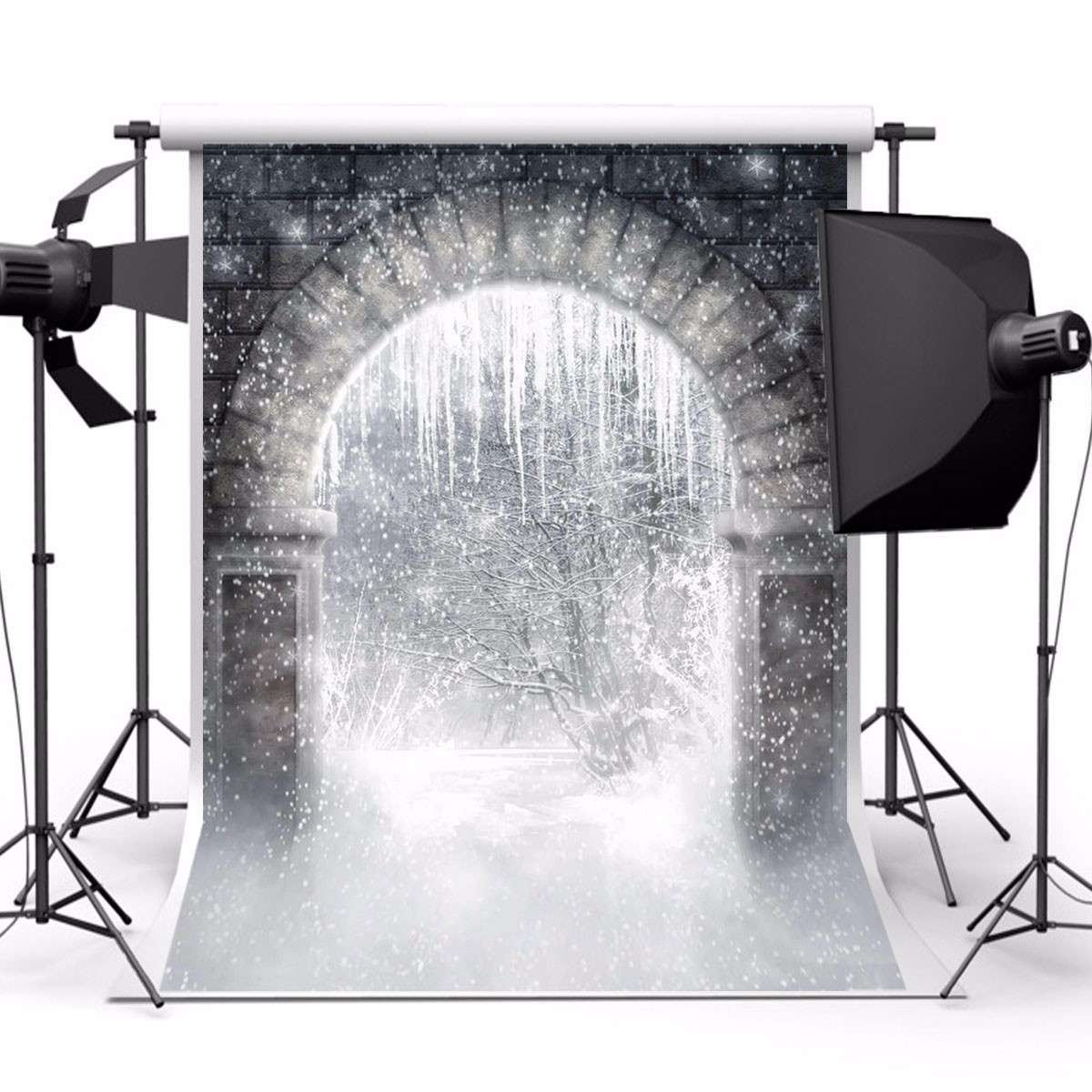 Snow Forest Archway Magic World Theme Photography Vinyl Backdrop Studio Backgro