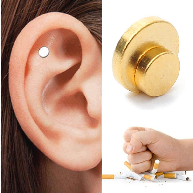1 Pair Quit Smoking Auricular Therapy Magnets Acupressure Healthy Stop Anti Zer