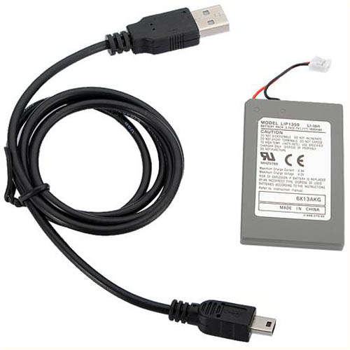 Rechargeable Battery Plus Charging Cable For PS3 Wireless Controllers