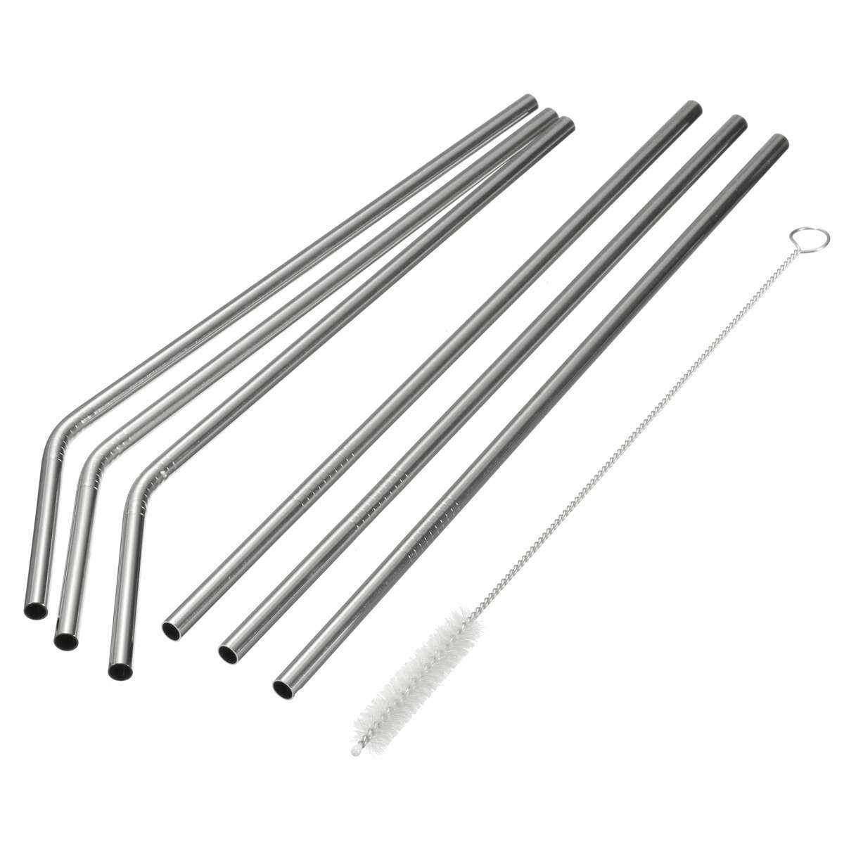 6Pcs 30oz YETI Straws Stainless Steel Straws Tumblers Ramblers Cups with 1Pcs C