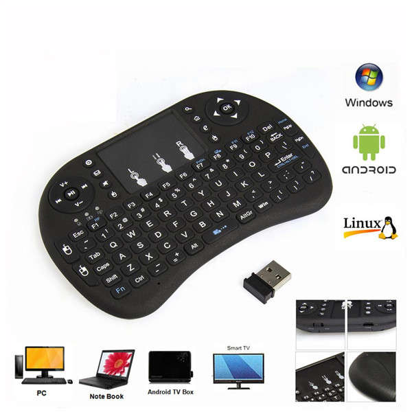 Vensmile i8 2.4G Wireless Fly  Air Mouse Keyboard Touchpad Control For TV Box M
