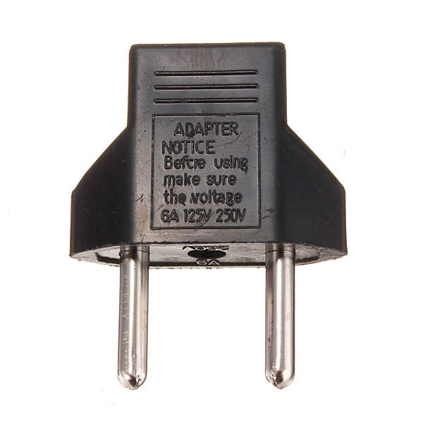 US To EU Travel AC Power Socket Plug Adapter Adaptor Converter 2 Pin