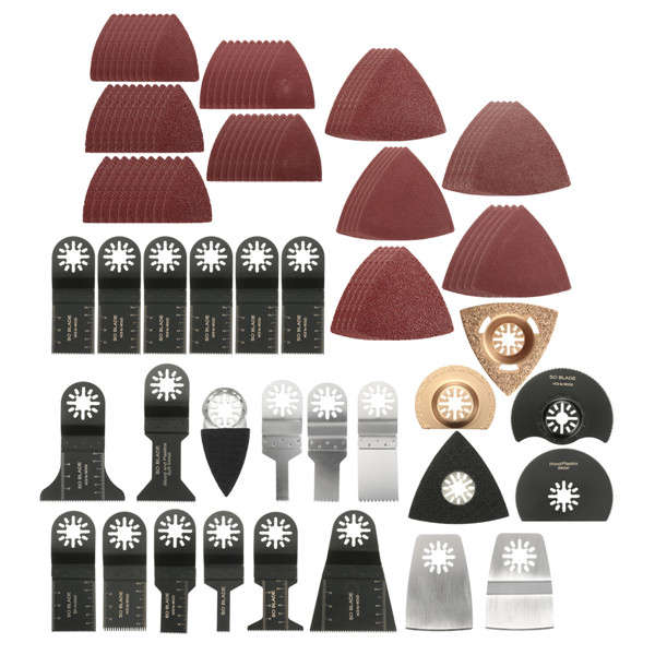 Drillpro 100pcs Mix Oscillating Multitool Saw Blade for Fein Makita Oscillating