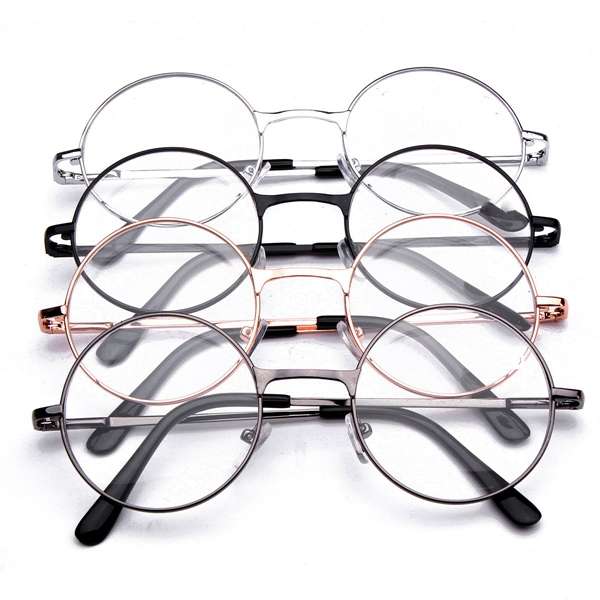 Round Metal Frame Presbyopic Reading Glasses Eyeglasses Fatigue Relieve Strengt