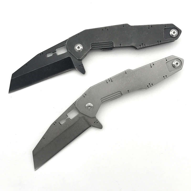 LAOTIE 190mm Stainless Steel Folding Knife Outdoor Portable Multifunction Campi