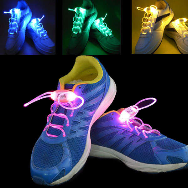 4th Generation LED Glowing Shoelaces Flash Shoelaces Shoe Strap Outdoor Dance P