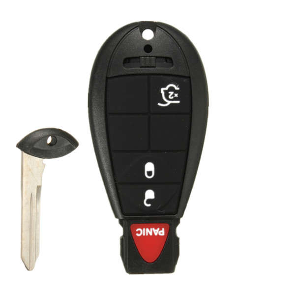 4Button Uncut Replacement Key Fob Keyless Entry Remote Transmitter For Jeep