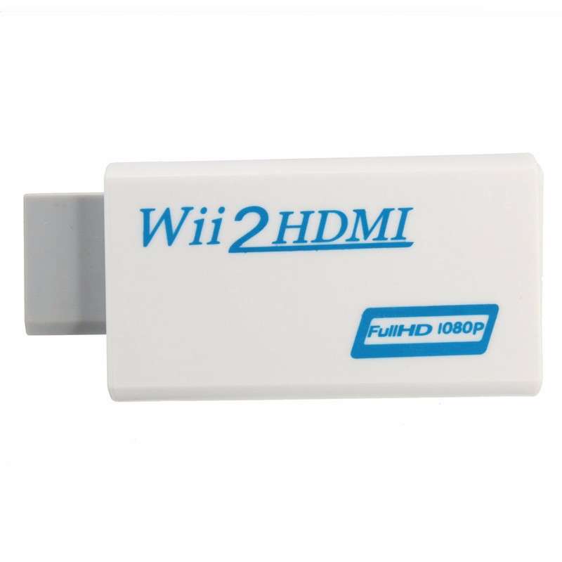 Wii to HDMI Output Upscaling Converter with 3.5mm Audio Adapter 1080P