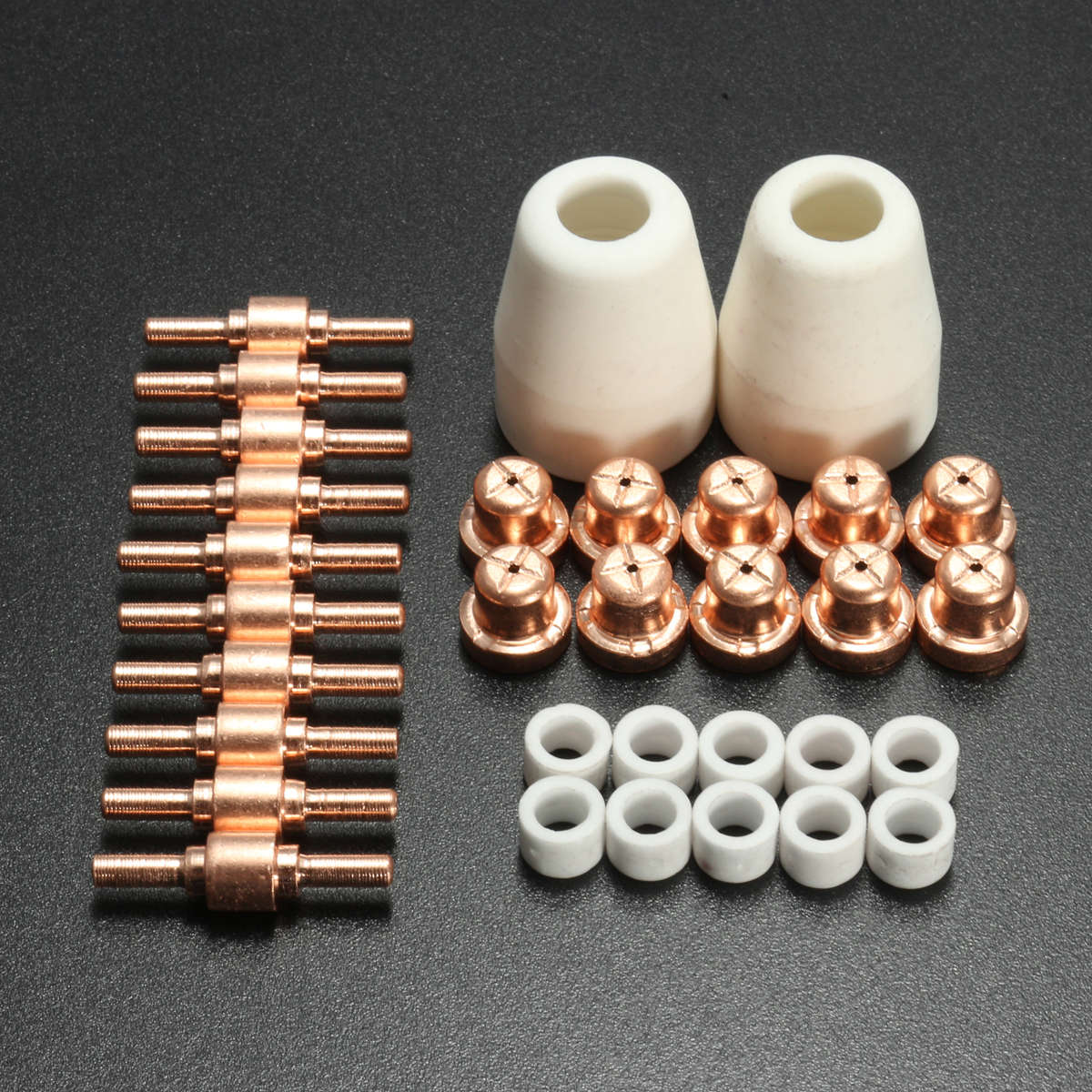 32Pcs Plasma Cutter Extend Consumable Cutting Torch Kit For LG-40 PT-31 CUT-50