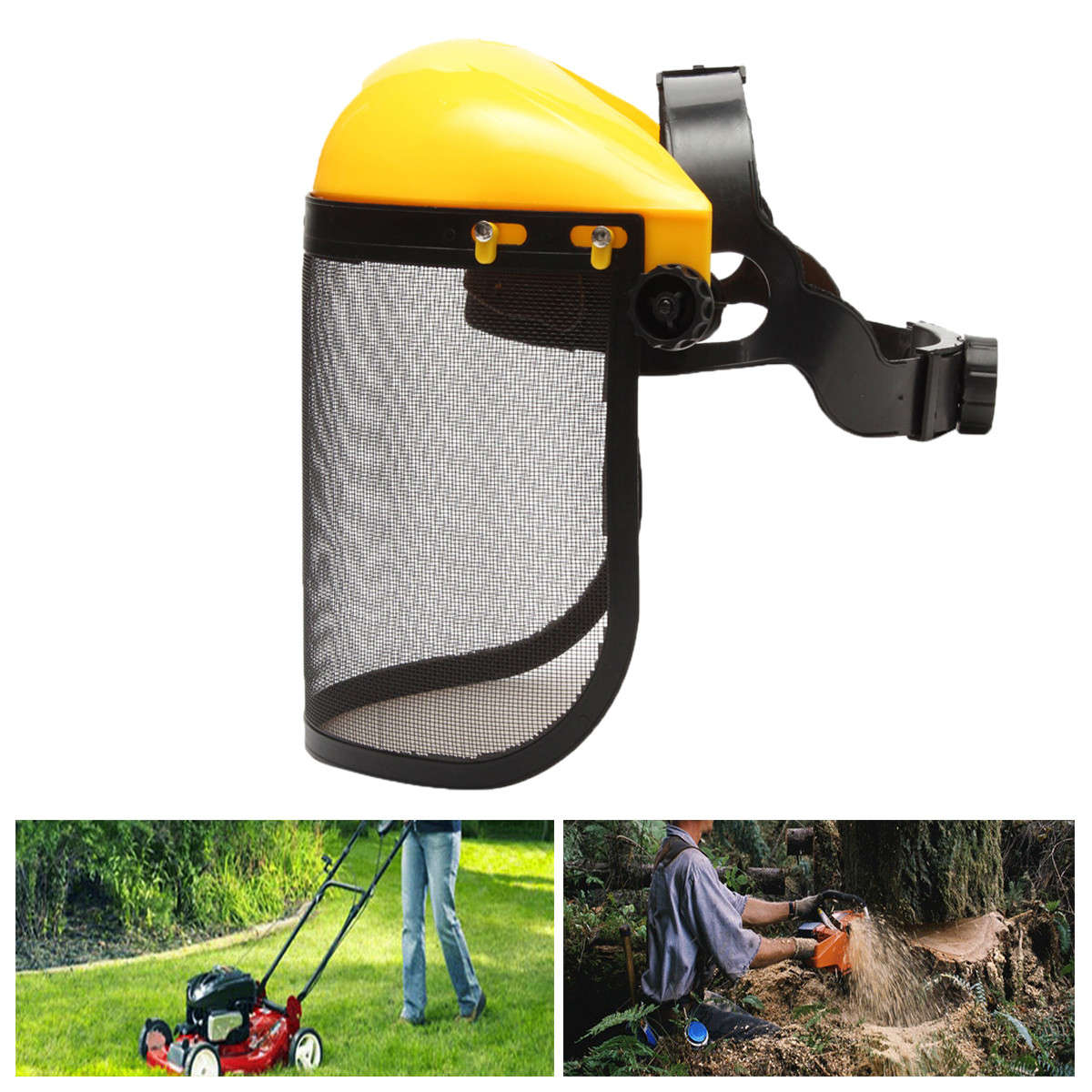 Mesh Chain Saw Safety Helmet Logging Brush Cutter Forestry Visor Hard Hat