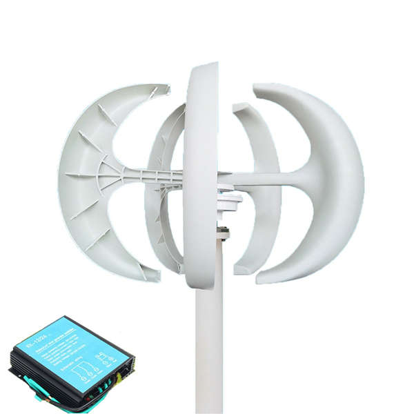 100W to 400W 12 24V Vertical Axis Wind Turbine Generator VAWT Boat Garden with