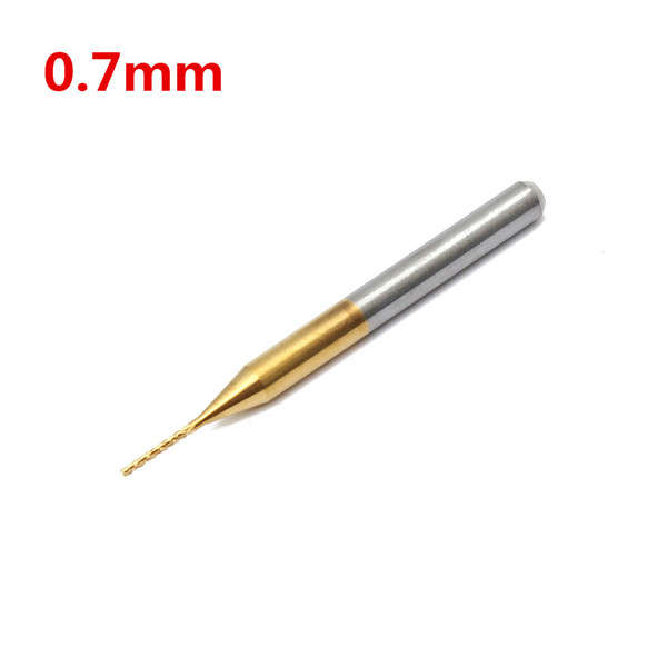0.7mm Tungsten Steel Titanium Coat Carbide End Mill Engraving Bit CNC PCB Rotar