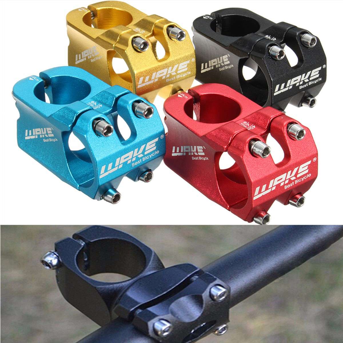 WAKE Cycling Bicycle Aluminium Alloy Road MTB Mountain Bike Handlebar Stem 31.8mm