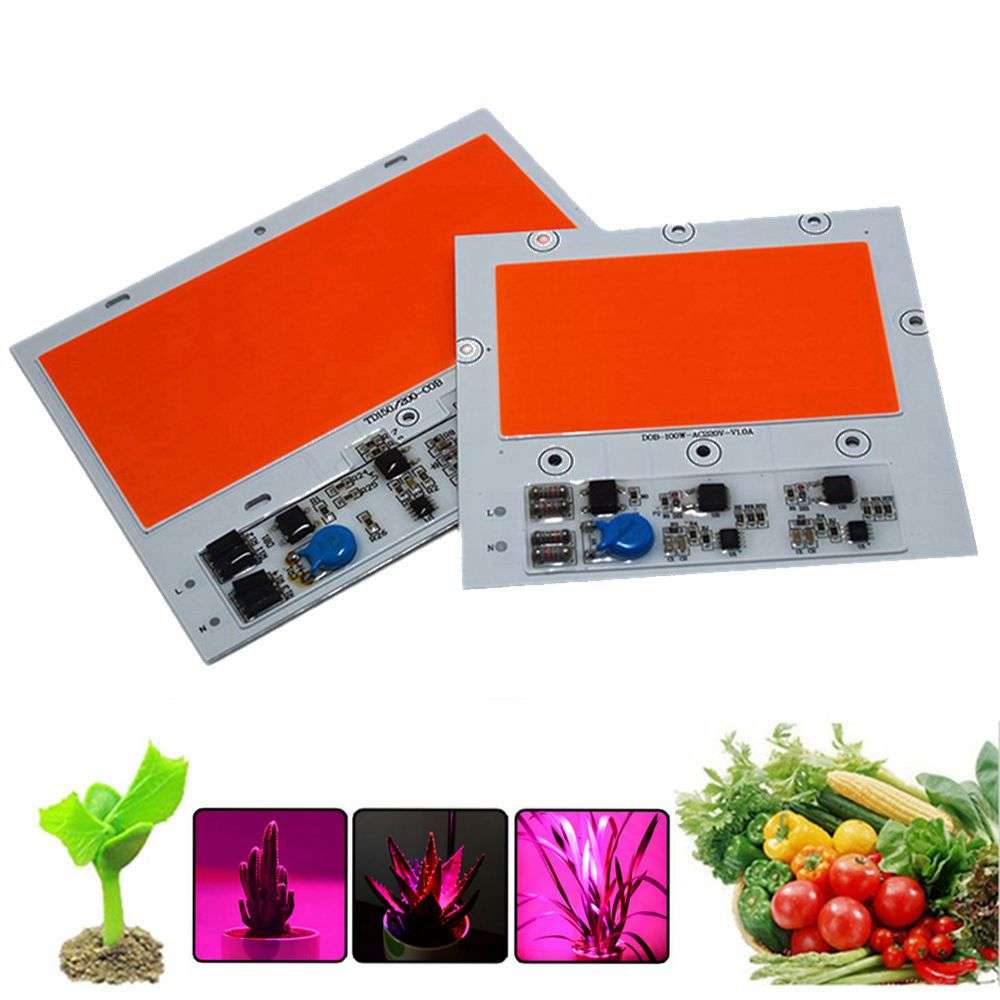 100W/150W 380-840nm Full Spectrum Plant Grow COB Led Chip Light 100-110lm/W AC1