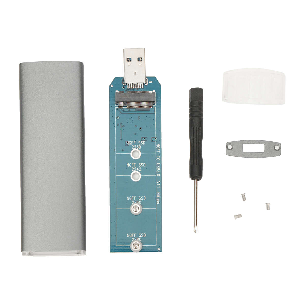 M.2 NGFF SSD SATA to USB 3.0 Converter Adapter External Enclosure Mobile SSD Ca