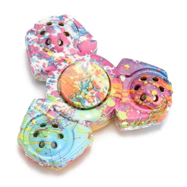 ECUBEE EDC Camouflage Hand Fidget Tri-Spinner Finger Spinner Focus Reduce Stres