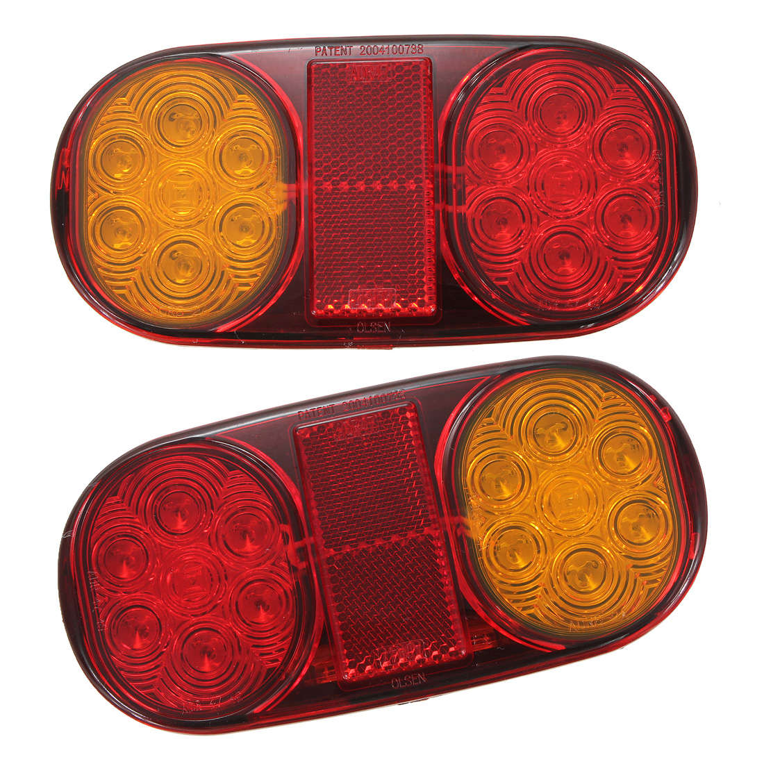 2x LED Tail Light Trailer Light For Boat Submersible Indicator Lamp
