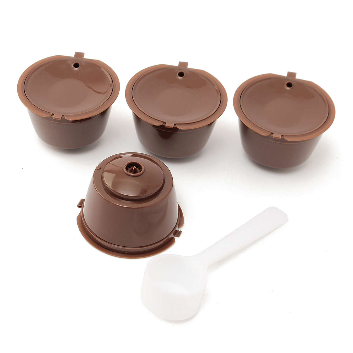 5Pcs Set Reusable Coffee Capsule Cup Coffee Filter for Dolce Gusto Machine Plas