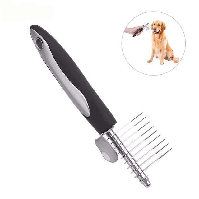 Anti-slip Handle Pet Grooming Brush Durable Pet Dematting Comb Practical Pet St