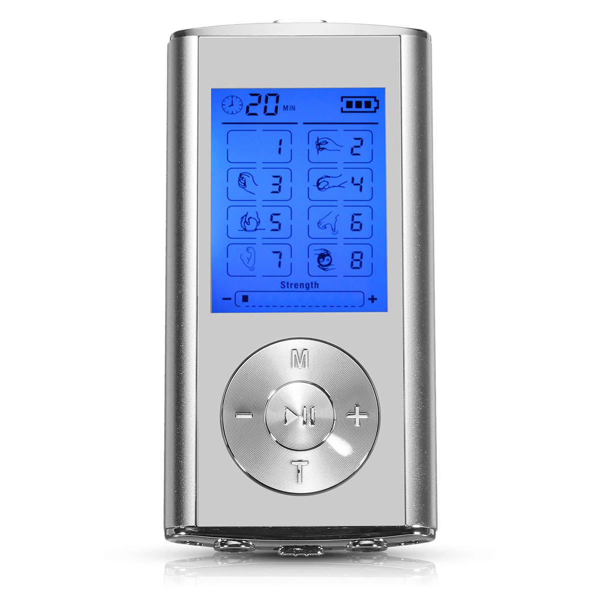 8 Modes Mini Digital Back Pain Relief System massager For Muscle & Joint Aches