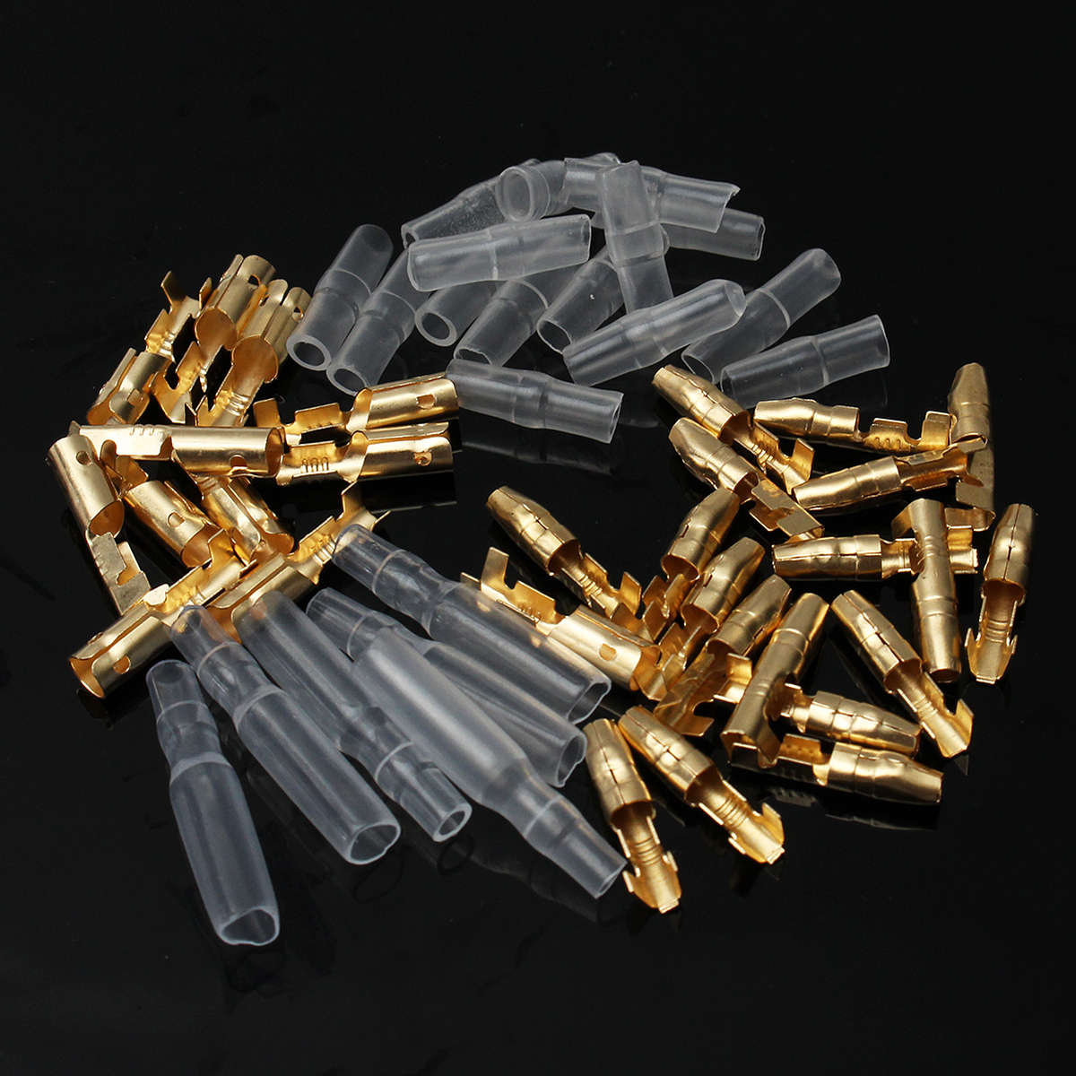 50 Sets 3.9mm Male & Female Motorcycle Bullet Connector Socket Classic Terminals
