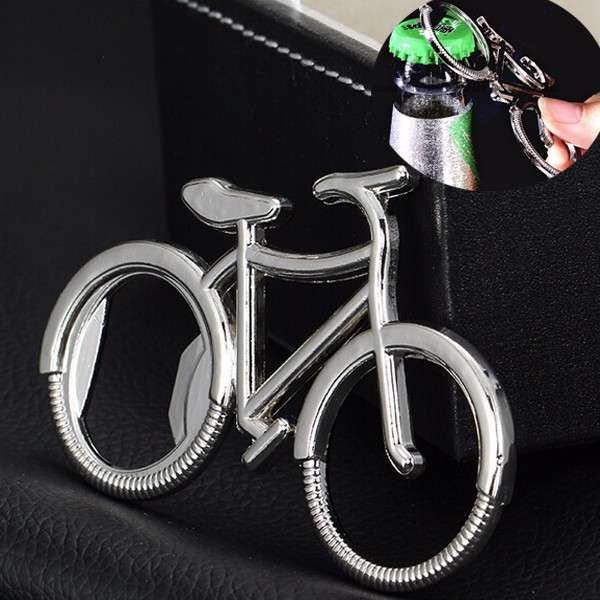 Portable Creative Bicycle Bottle Beer Opener Key Chain